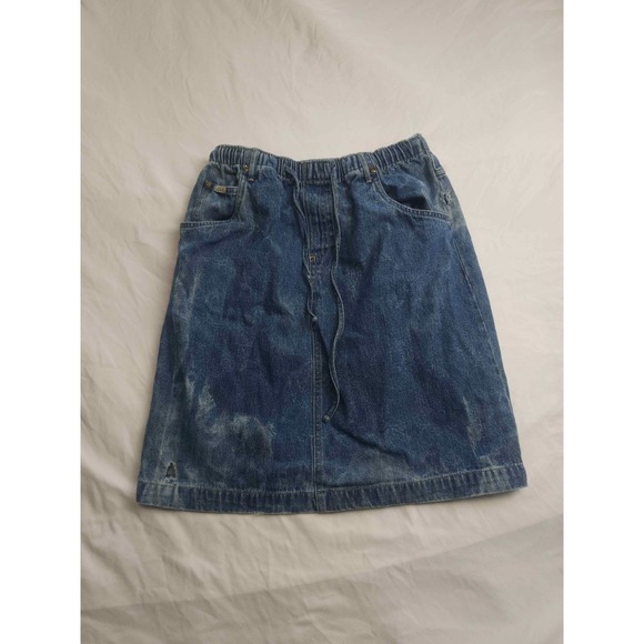 Blassport Dresses & Skirts - Vintage 80s 90s Blassport Skirt 4P Petite Blue Acid Wash Denim Indie Cabincore‎